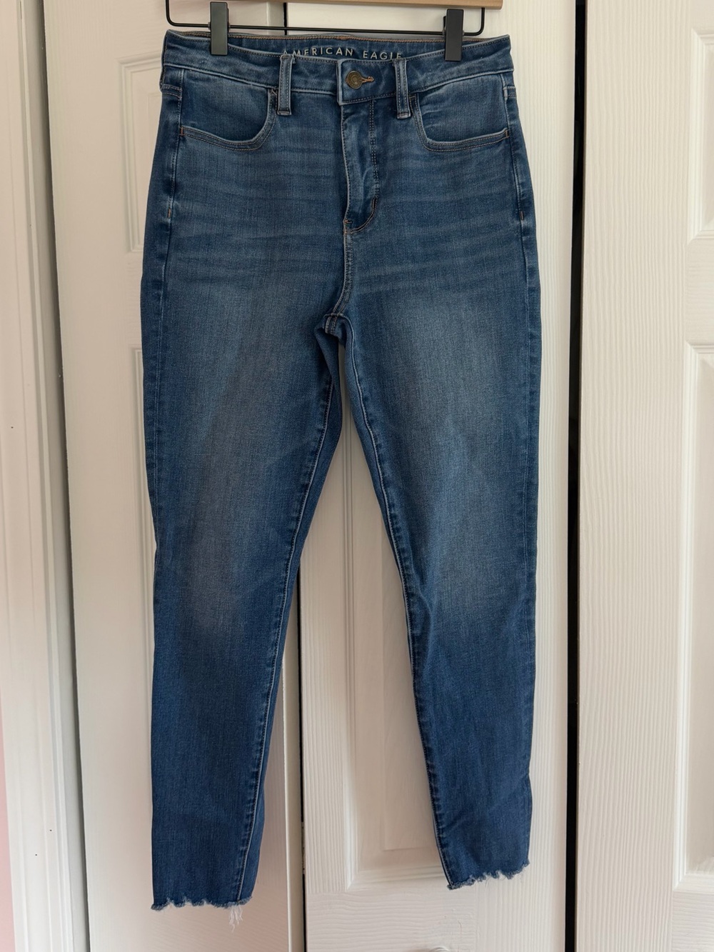 American Eagle Outfitters High-Rise Medium Blue Slim Jeans